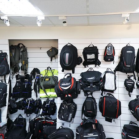 Showroom Taipei - a variety of backpack, motorcycle bags, tool bags